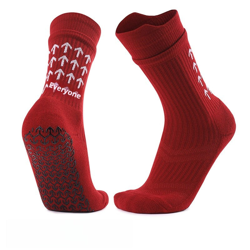 Men's Polyester Non-Slip Sports And Casual White Socks For Comfortable Wear