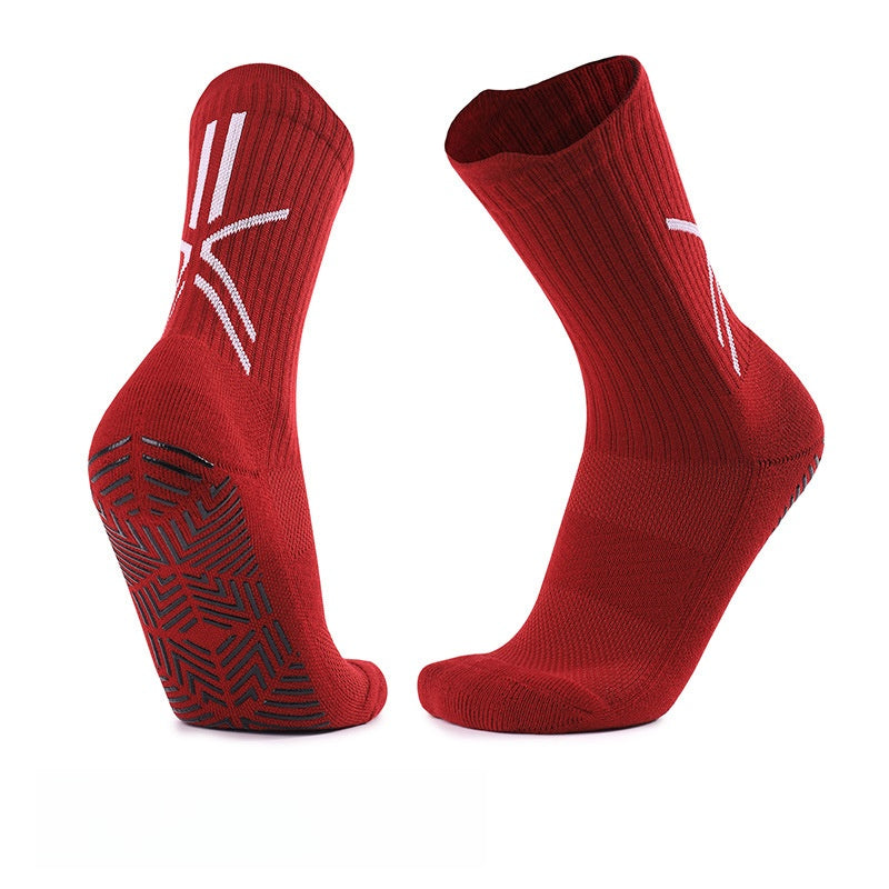 Men's Polyester Non-Slip Sports And Casual White Socks For Comfortable Wear