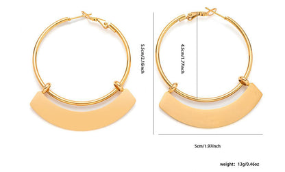 Sector Necklace For Men And Women Featuring Titanium Steel Material In Golden Color