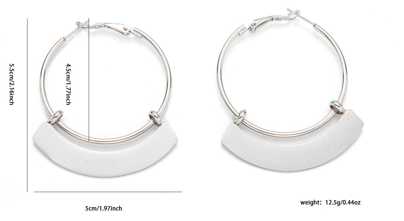 Sector Necklace For Men And Women Featuring Titanium Steel Material In Golden Color