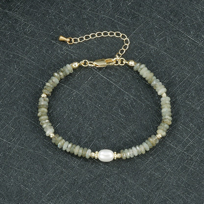 Round Necklace For Women Featuring Rhodochrosite Inlay And Copper Material In Red, 1 Set