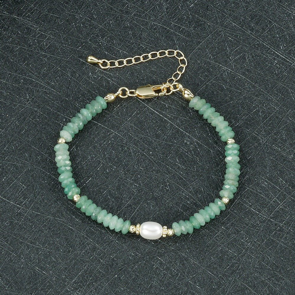 Round Necklace For Women Featuring Rhodochrosite Inlay And Copper Material In Red, 1 Set