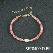 SET0409-Rhodolite Bracelet