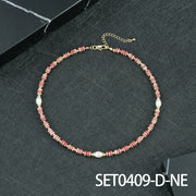 SET0409-Rhodolite Necklace
