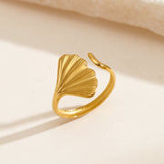 Ginkgo Leaf-Ring