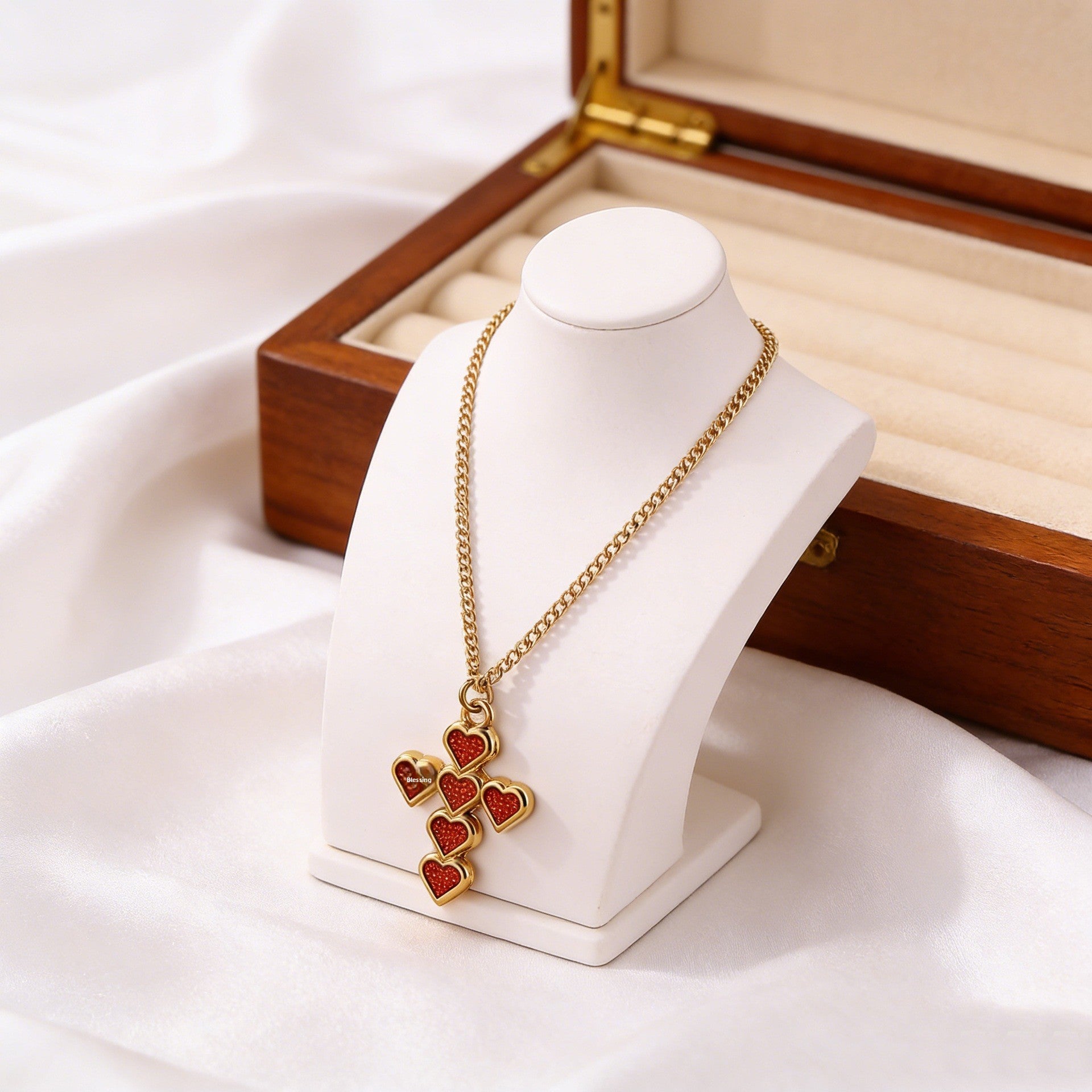 Unisex Cross Necklace For Everyday Wear Featuring PVD Coated Gold Plating On Durable 304 Stainless Steel
