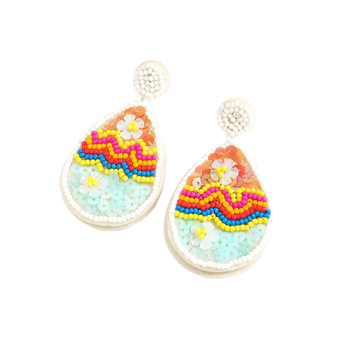Flowers For Women Plastic Earrings, Perfect For Easter Celebration