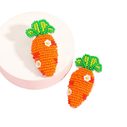 Cute Rabbit Earrings For Women, Plastic Material, Perfect For Easter Celebration