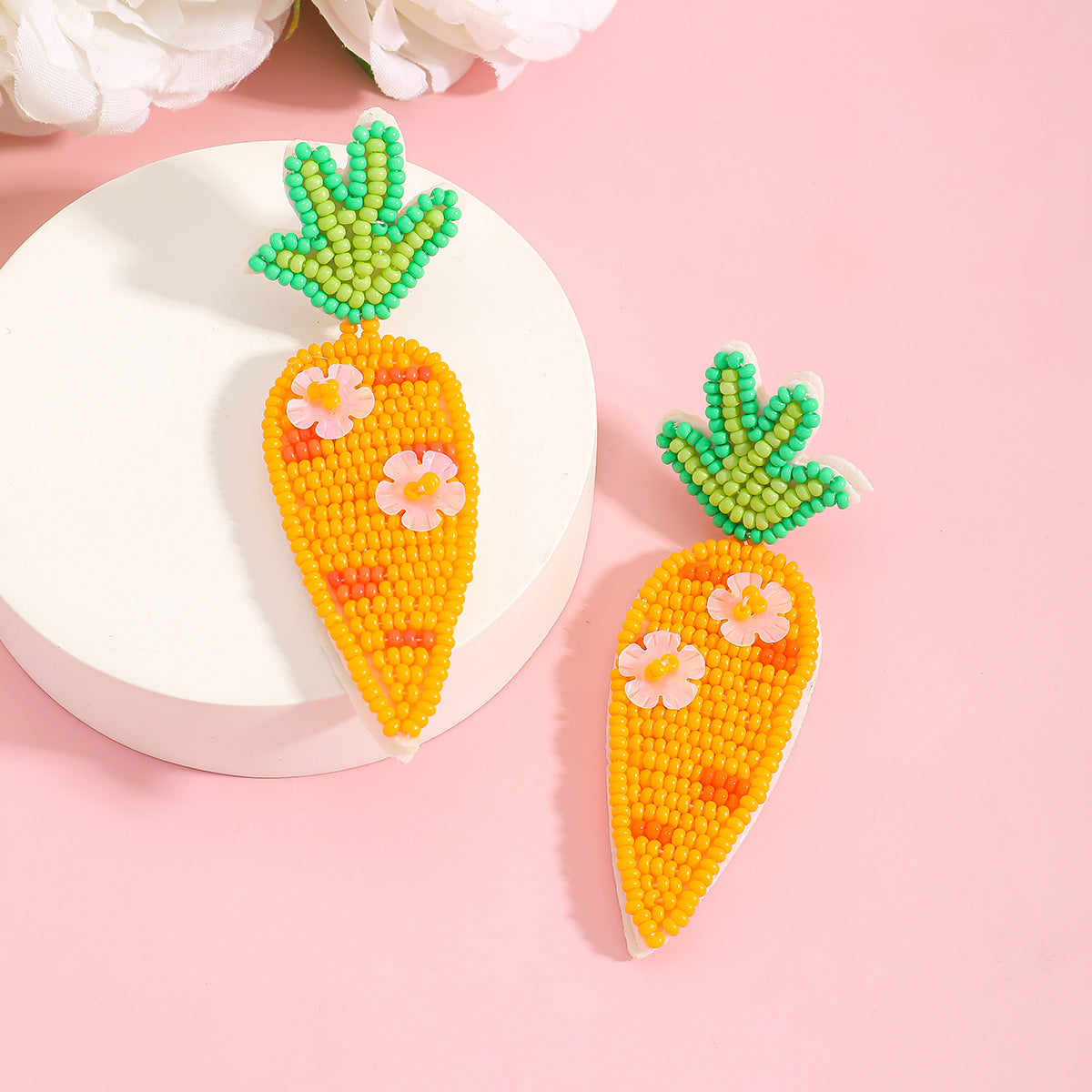 Cute Rabbit Earrings For Women, Plastic Material, Perfect For Easter Celebration