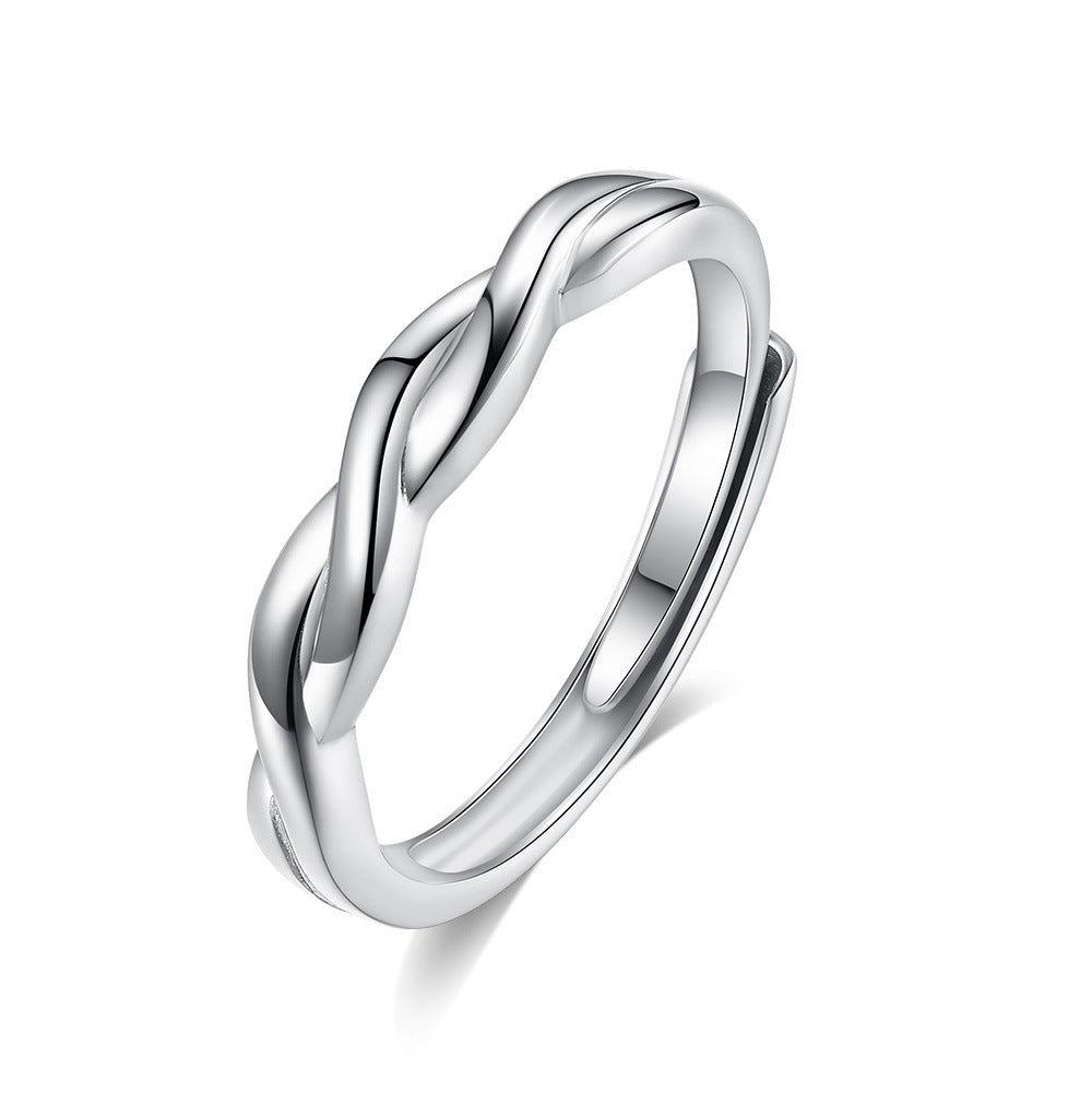 Heart Shape Ring For Women In 925 Sterling Silver With Pink Zircon Inlay