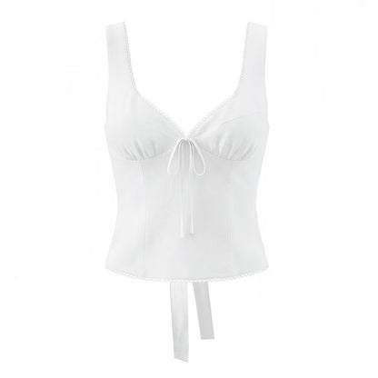 Solid Color Acrylic Vest With V Neck, Skinny Fit And Short Length