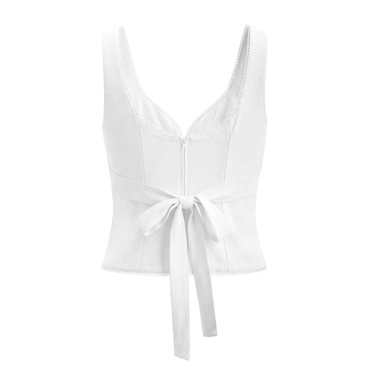 Solid Color Acrylic Vest With V Neck, Skinny Fit And Short Length