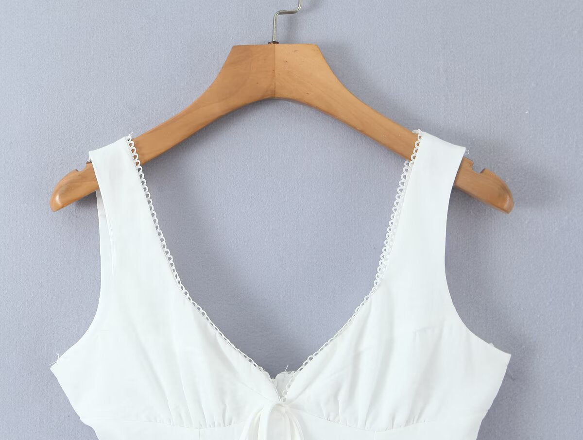 Solid Color Acrylic Vest With V Neck, Skinny Fit And Short Length