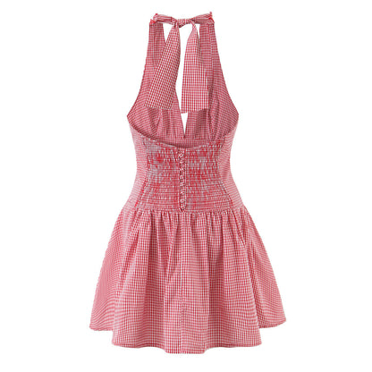 Sleeveless Collarless Sheath Dress In Polyester Fabric With Knee-Length Design And Slim Fit