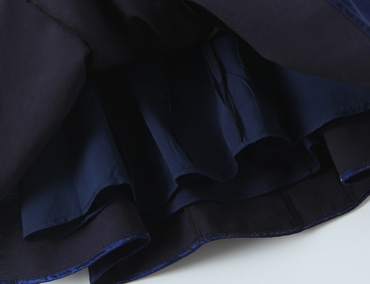 Solid Color Sleeveless Halter Neck Party Dress In Polyester With Knee-Length And Folds Design