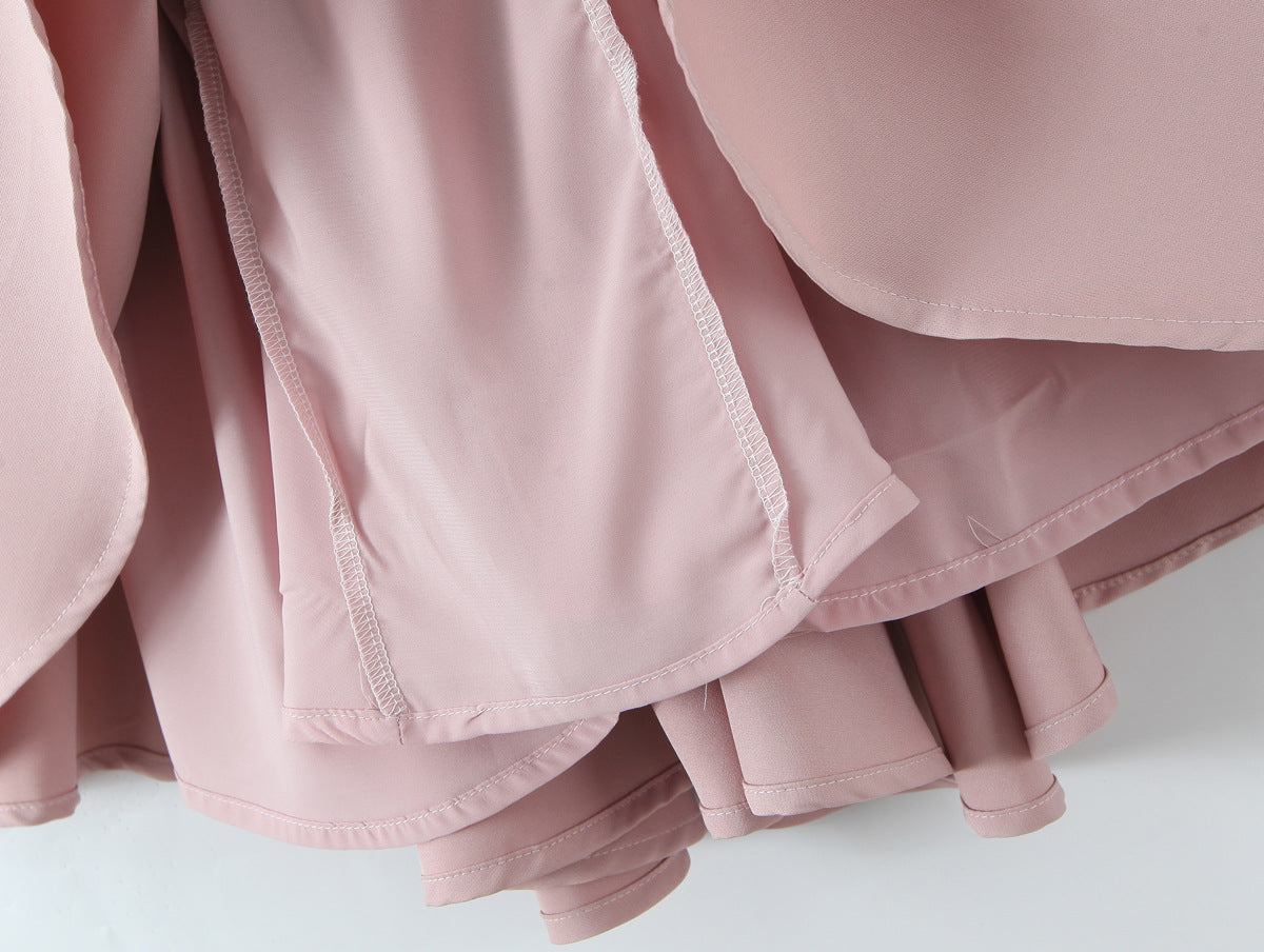 Sleeveless Ball Gown Dress With Boat Neck In Polyester Fabric, Knee-Length, Regular Fit