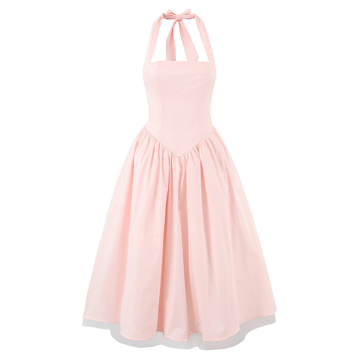 Sleeveless Party Dress With Boat Neck In Slim Fit, Made Of Polyester, Available As Midi Dress