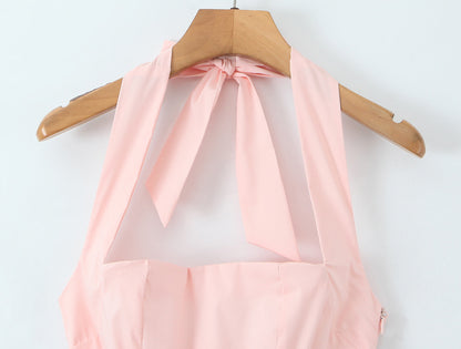 Sleeveless Party Dress With Boat Neck In Slim Fit, Made Of Polyester, Available As Midi Dress