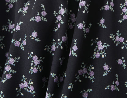 Sexy Sleeveless Floral Dress With Collarless Neckline In Polyester, Knee-Length Style