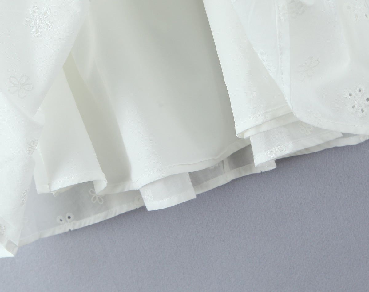 Sexy Sleeveless Embroidery Regular Dress In Polyester With Collarless Neckline, Knee-Length Style