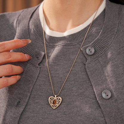 Maillard Style Heart Shape Jewelry Set For Women, Crafted In Copper With Elegant Coffer Finish