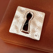 Brooch - Silver - Square