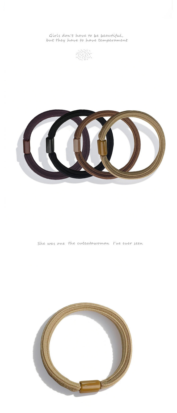 Multicolor Hair Tie For Everyday Use, Comfortable And Durable Hair Accessory