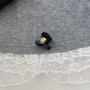 Yellow Flowers-black Clip