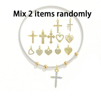 Pentagram Couple Wristband For Him And Her In 304 Stainless Steel With 18K Real Gold Plated And Zircon Inlay, Featuring Tube Chain