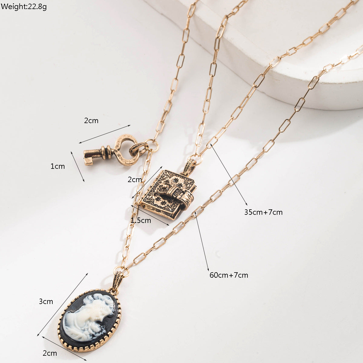 Cartoon Character Necklace For Fans Made Of Durable Alloy, Available In 1 Set