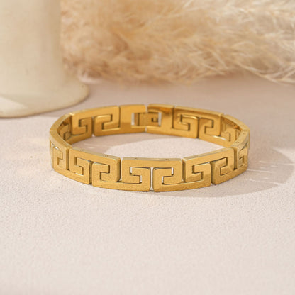 Men's Bracelet In Steel Color Featuring Durable 304 Stainless Steel Material