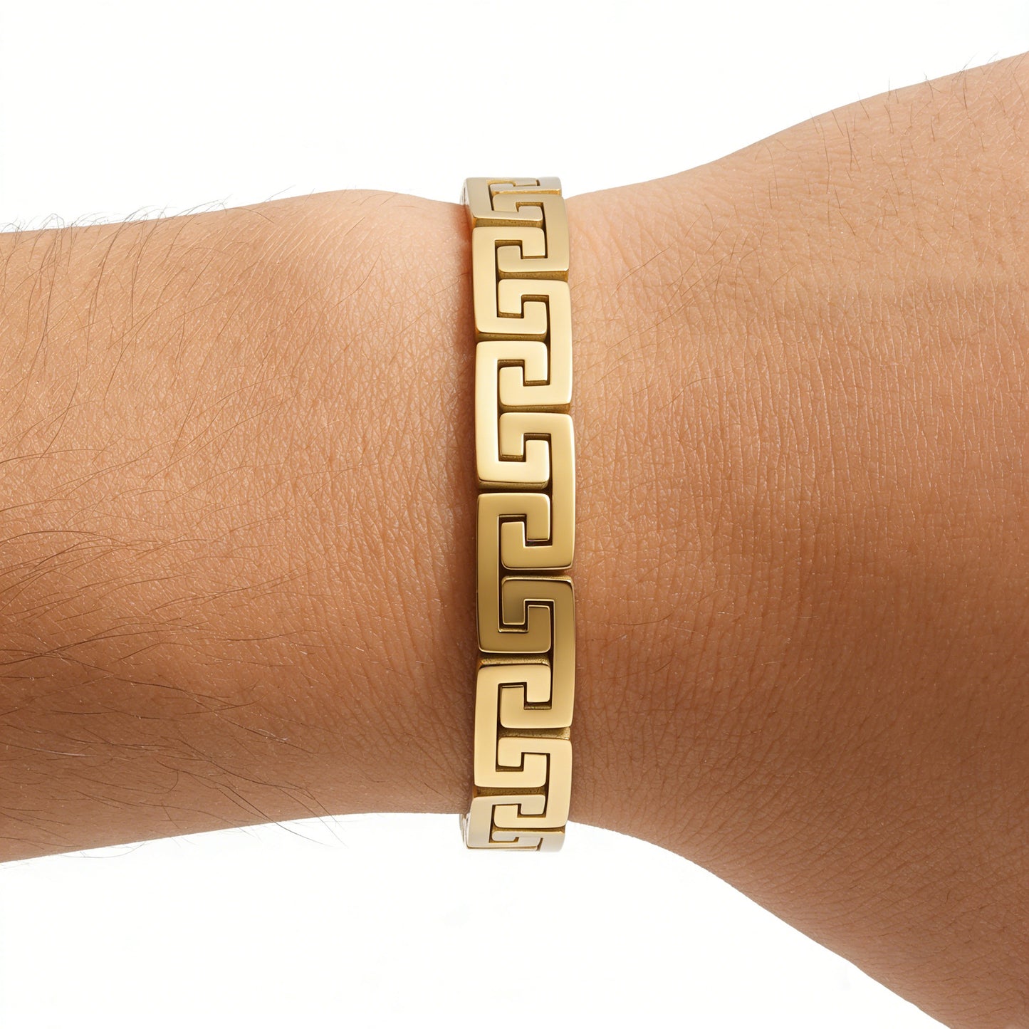 Men's Bracelet In Steel Color Featuring Durable 304 Stainless Steel Material