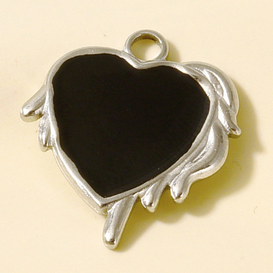 Heart Shape Pendant For Women Featuring Enamel Craft In Elegant Design