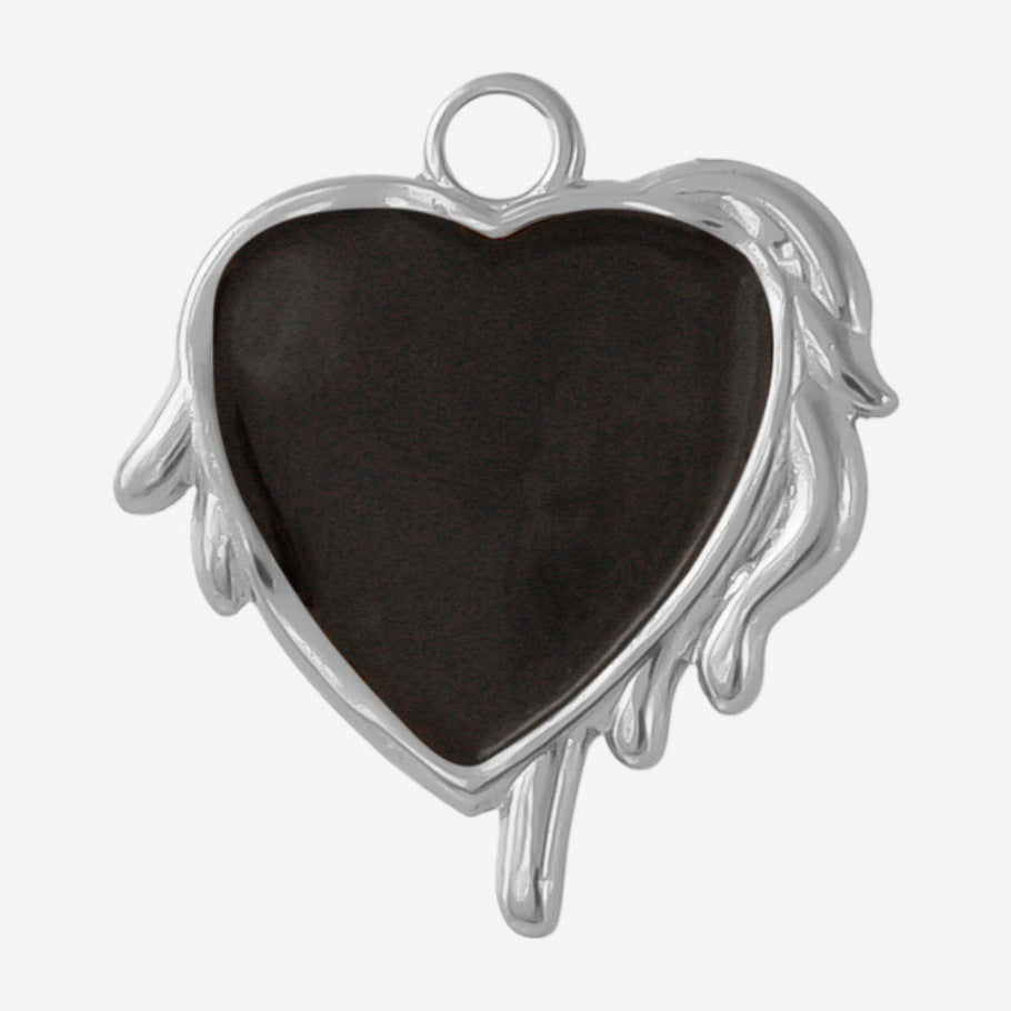 Heart Shape Pendant For Women Featuring Enamel Craft In Elegant Design