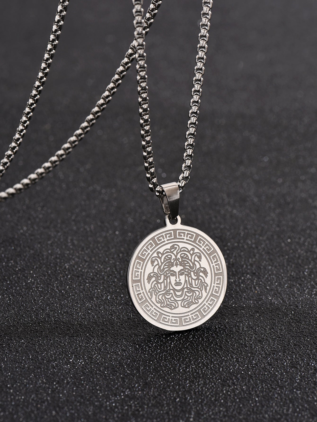 Hip-Hop Style Snake Necklace In Steel Color For A Bold Fashion Statement