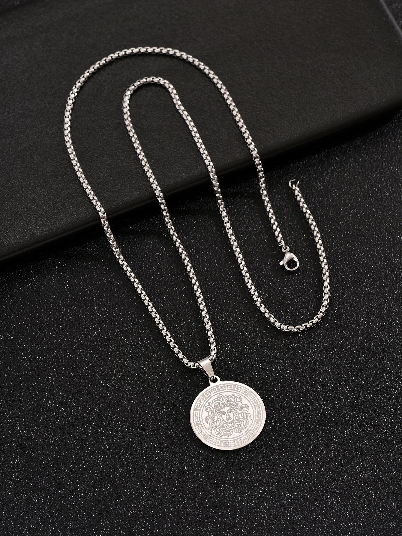Hip-Hop Style Snake Necklace In Steel Color For A Bold Fashion Statement