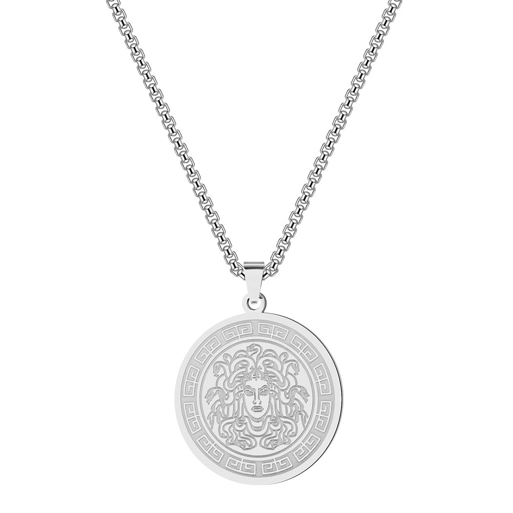 Hip-Hop Style Snake Necklace In Steel Color For A Bold Fashion Statement