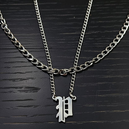 Hip-Hop Jewelry Set Featuring Letter Pattern For Stylish Urban Look