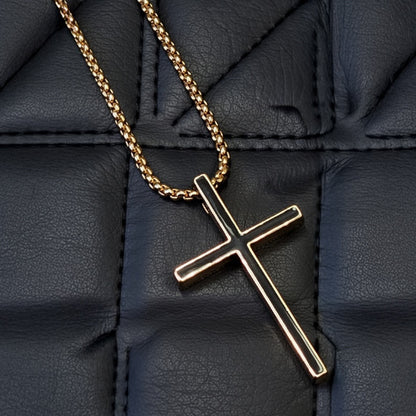 Silver Cross Necklace For Men And Women, Made Of Durable 304 Stainless Steel