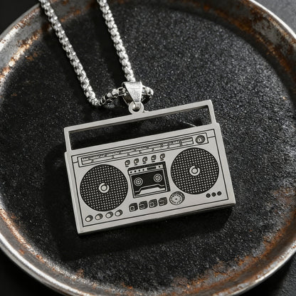 Hip-Hop Necklace For Men And Women Made Of Durable Titanium Steel, Stylish And Trendy Accessory