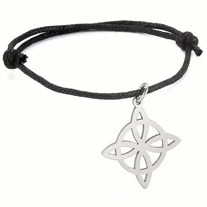 Cute Witches Knot Bracelet For Valentine's Day In Silver, 1 Piece