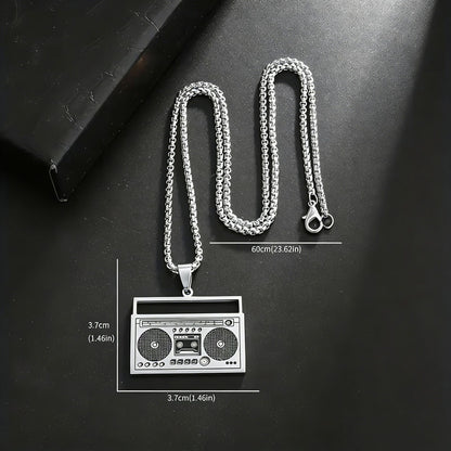 Hip-Hop Necklace For Men And Women Made Of Durable Titanium Steel, Stylish And Trendy Accessory