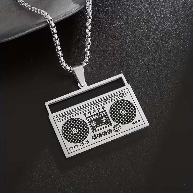 Hip-Hop Necklace For Men And Women Made Of Durable Titanium Steel, Stylish And Trendy Accessory