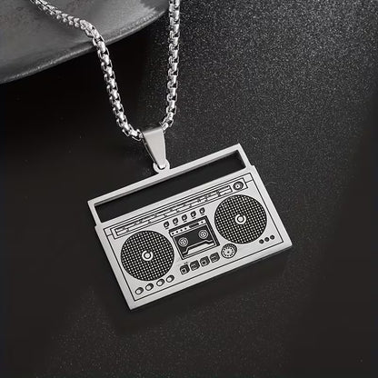 Hip-Hop Necklace For Men And Women Made Of Durable Titanium Steel, Stylish And Trendy Accessory