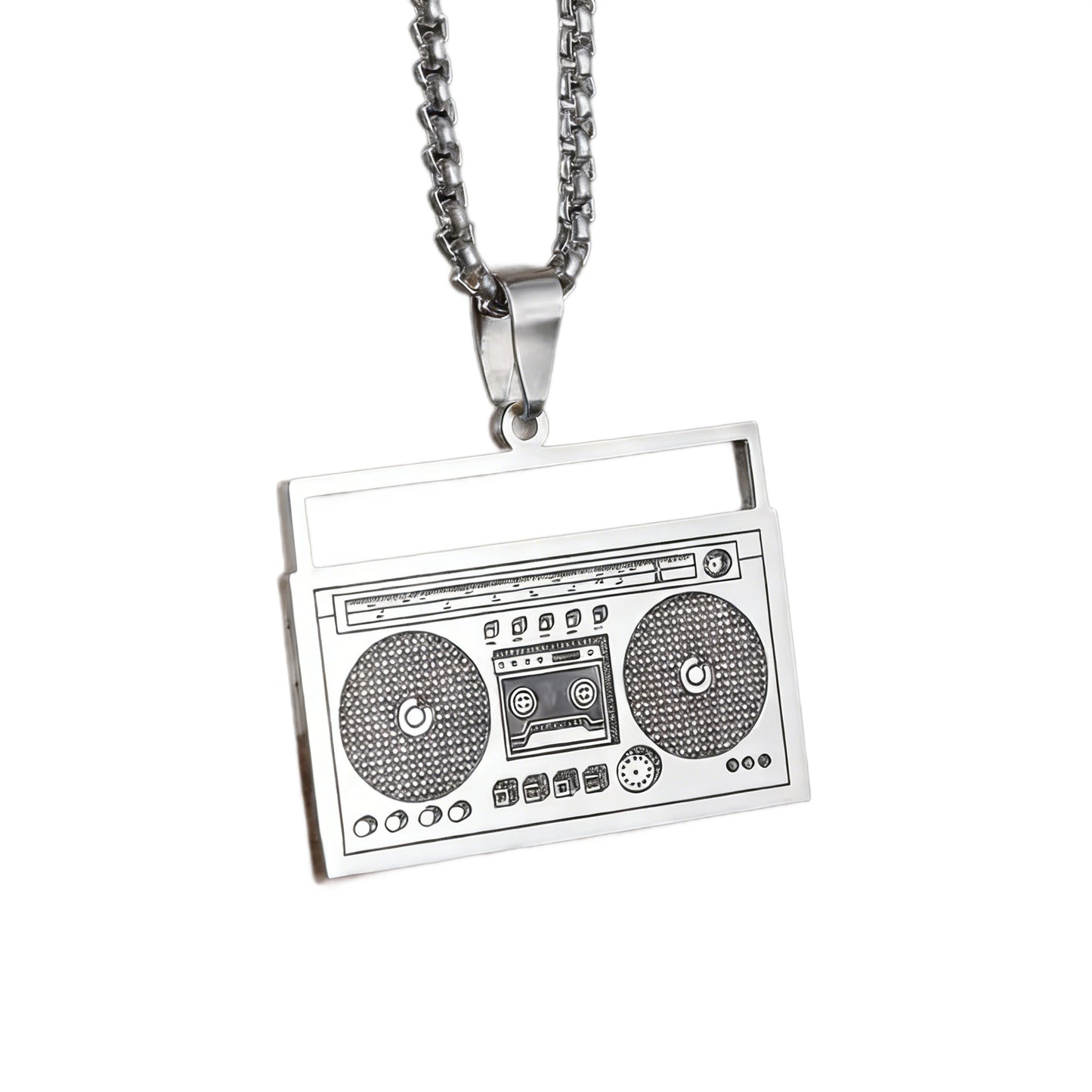 Hip-Hop Necklace For Men And Women Made Of Durable Titanium Steel, Stylish And Trendy Accessory