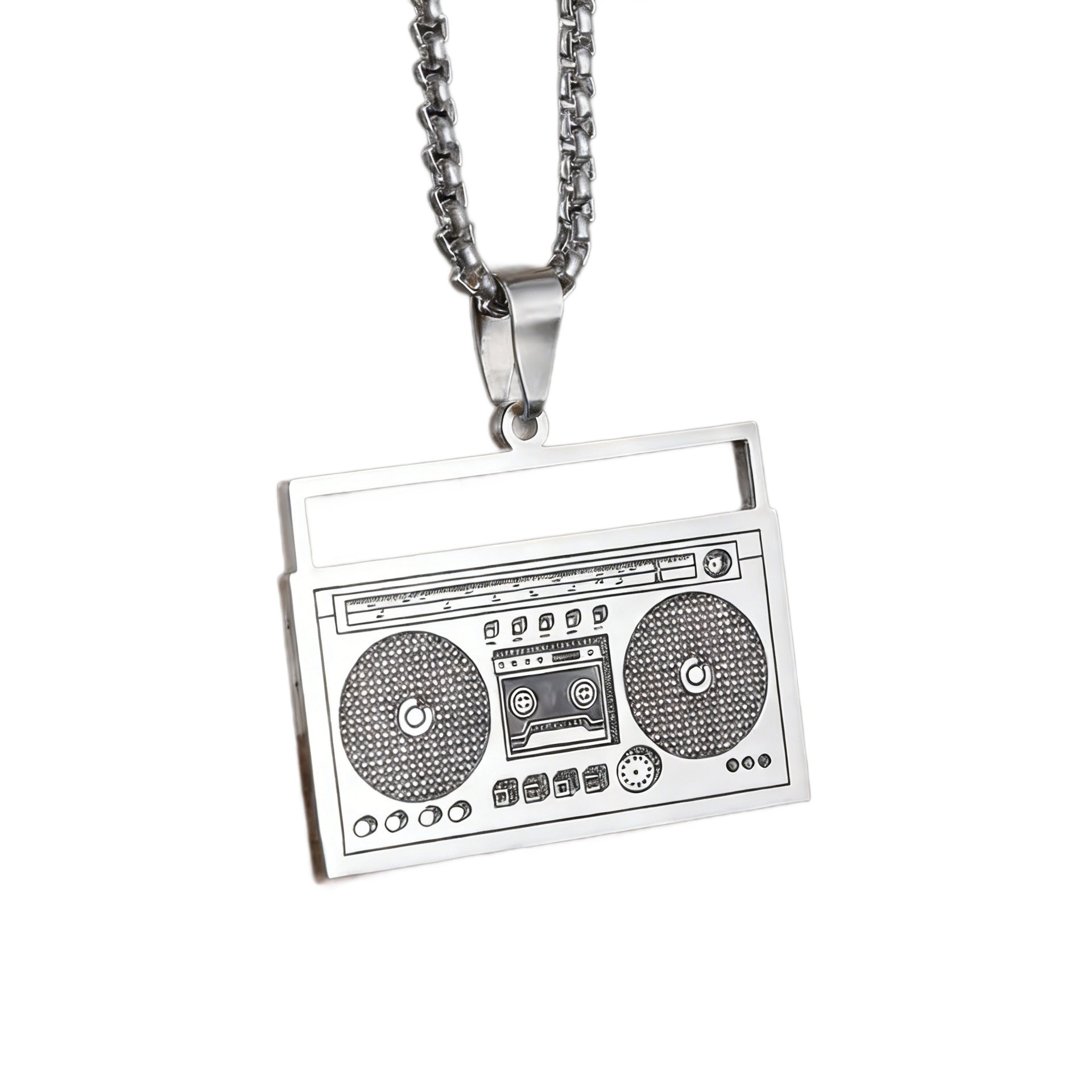 Hip-Hop Necklace For Men And Women Made Of Durable Titanium Steel, Stylish And Trendy Accessory