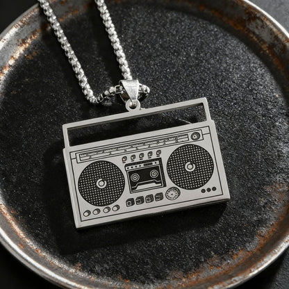 Hip-Hop Necklace For Men And Women Made Of Durable Titanium Steel, Stylish And Trendy Accessory