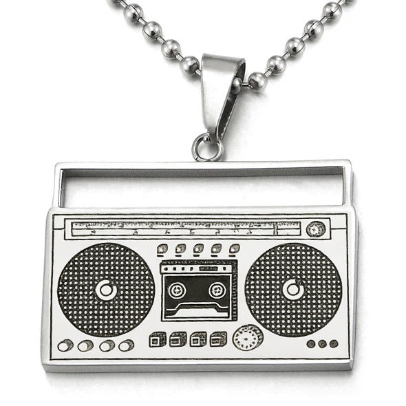 Hip-Hop Necklace For Men And Women Made Of Durable Titanium Steel, Stylish And Trendy Accessory