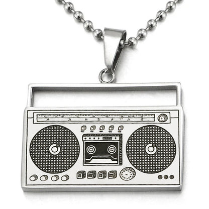 Hip-Hop Necklace For Men And Women Made Of Durable Titanium Steel, Stylish And Trendy Accessory