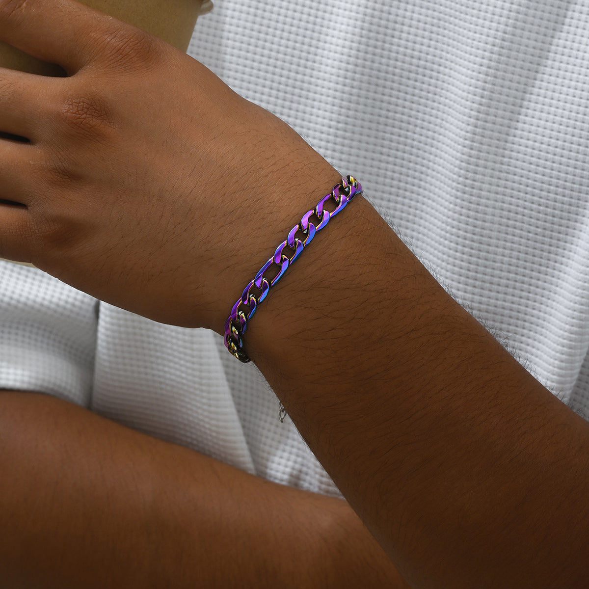 Hip-Hop Style Titanium Steel Bracelet Featuring Durable And Trendy Design